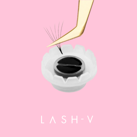 Lash Fan Glue Adhesive Flower Blooming cups (100x pack) - One V Salon