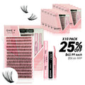 DIY Lash Cluster Complete Kits - 40D (Bundle Pack) - One V Salon