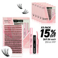 DIY Lash Cluster Complete Kits - 40D (Bundle Pack) - One V Salon