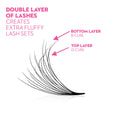 8D Pro-Point Double Layered Fans - 400 Fans - 0.05 - One V Salon