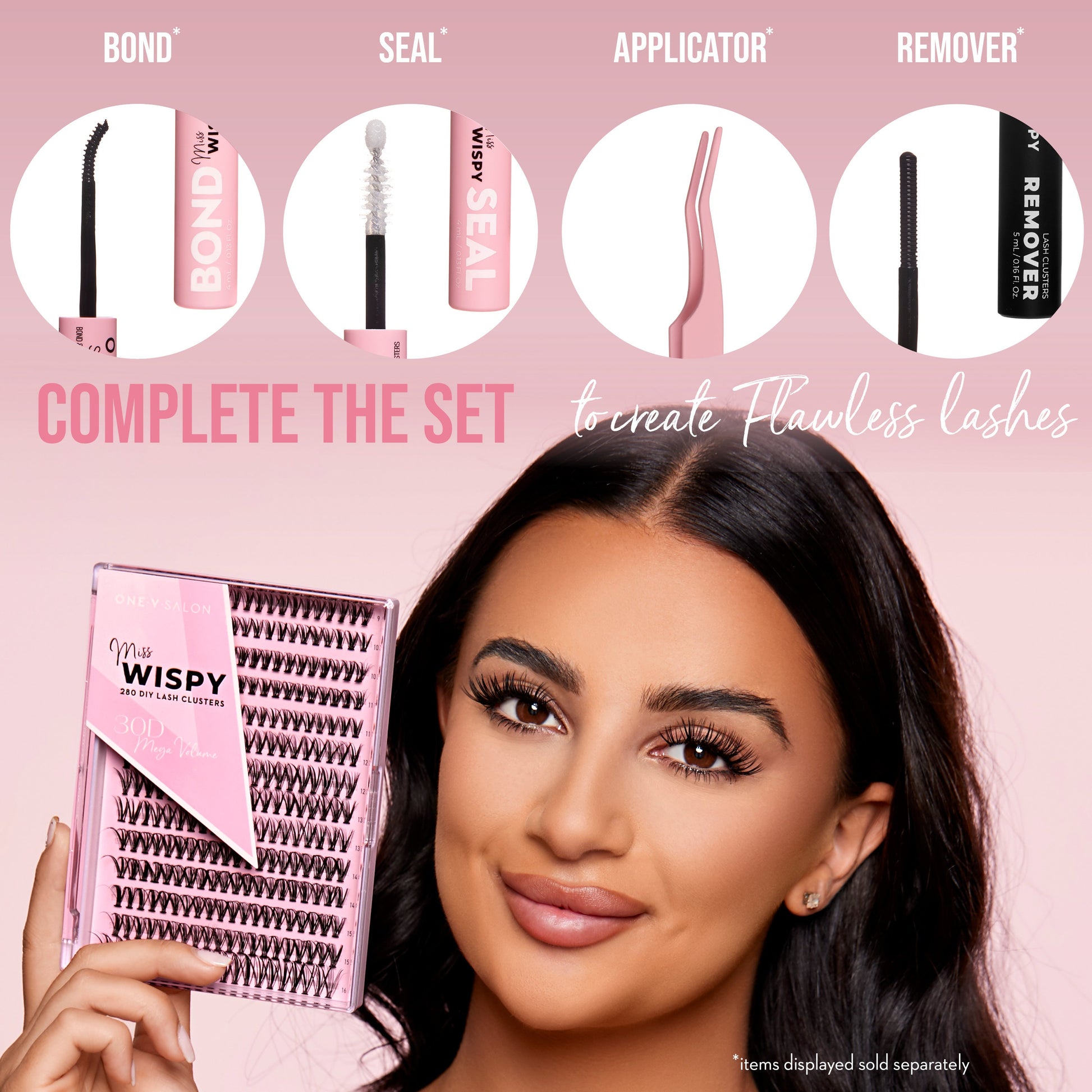 30D Mega Volume - 280 DIY Cluster Lashes - One V Salon