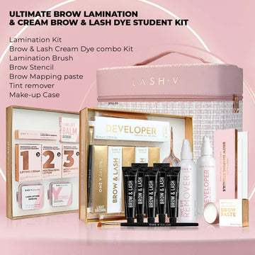 Student Brow Kit - Lamination Lash Lift / Brow Liquid Dye - LASH V