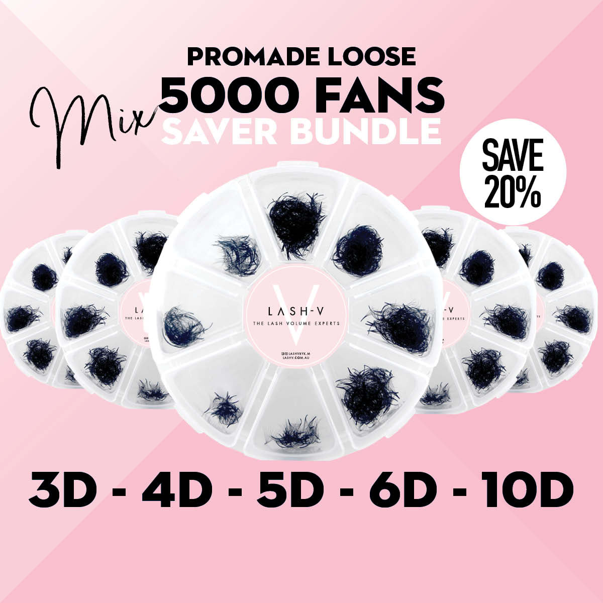 5000 Promade Loose Mix Fan Saver Bundle - One V Salon
