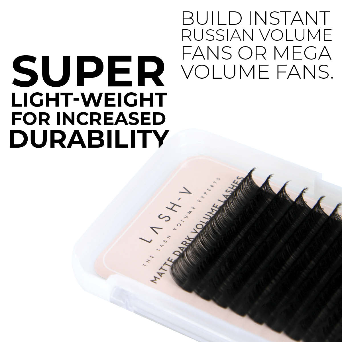 Matte Dark Volume Lashes Saver Bundle - x3 - 0.03/ 0.05/ 0.07 - One V Salon