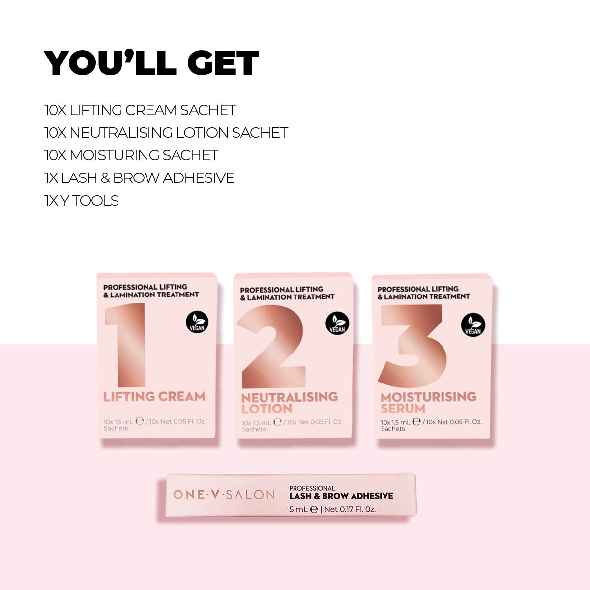 Brow Lamination & Lash Lift Mini Kit - One V Salon