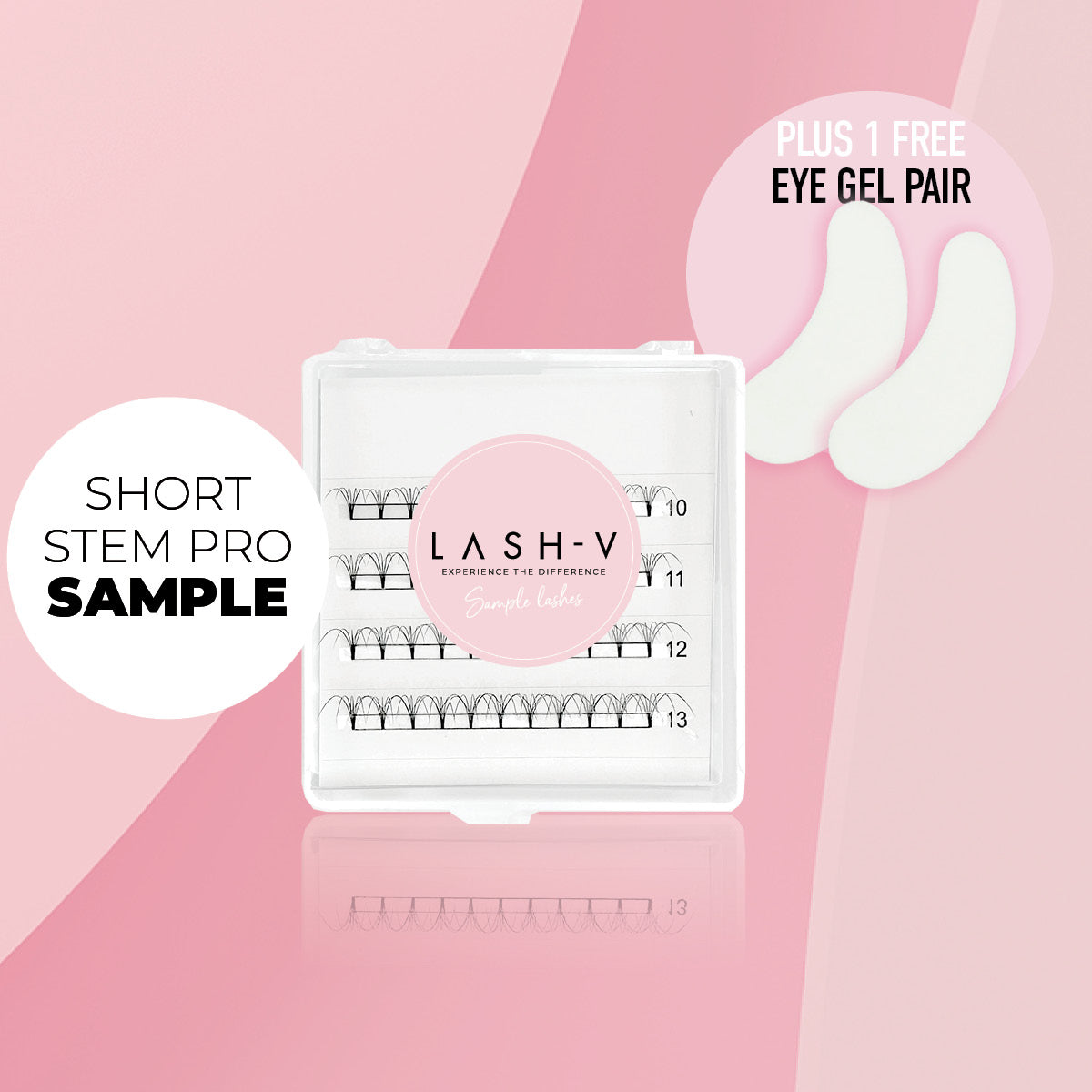 Sample Short Stem Pro Lash Fans - up to 80 Fans - One V Salon