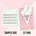 Sample Short Stem Pro Lash Fans - up to 80 Fans - One V Salon