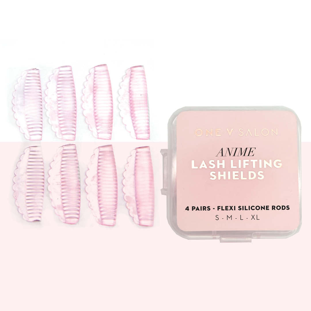 Anime Flexi Silicone Rods - Lash Lifting Shields - 4 Sizes (8x Pack) - One V Salon