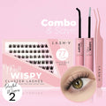 Miss Wispy Cluster Lashes - 77 Clusters Style 2 Pointed Wispies Combo Kit - One V Salon