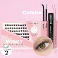 Miss Wispy Cluster Lashes - 77 Clusters Style 2 Pointed Wispies Complete Kit - One V Salon
