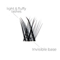 Miss Wispy Cluster Lashes - 77 Clusters Style 2 Pointed Wispies Complete Kit - One V Salon