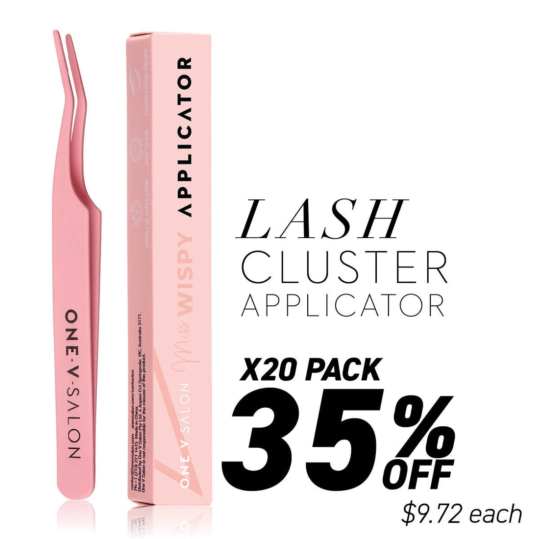 Miss Wispy Cluster Lashes - Applicator Tweezer - Bundle Packs - One V Salon