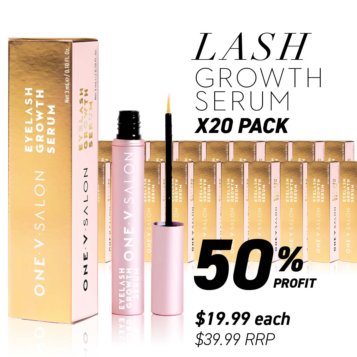 Eyelash Growth Serum - (Bundle Packs) - One V Salon