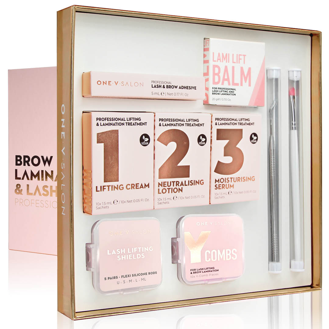 Brow Lamination & Lash Lift Professional Complete Combo Kit - One V Salon