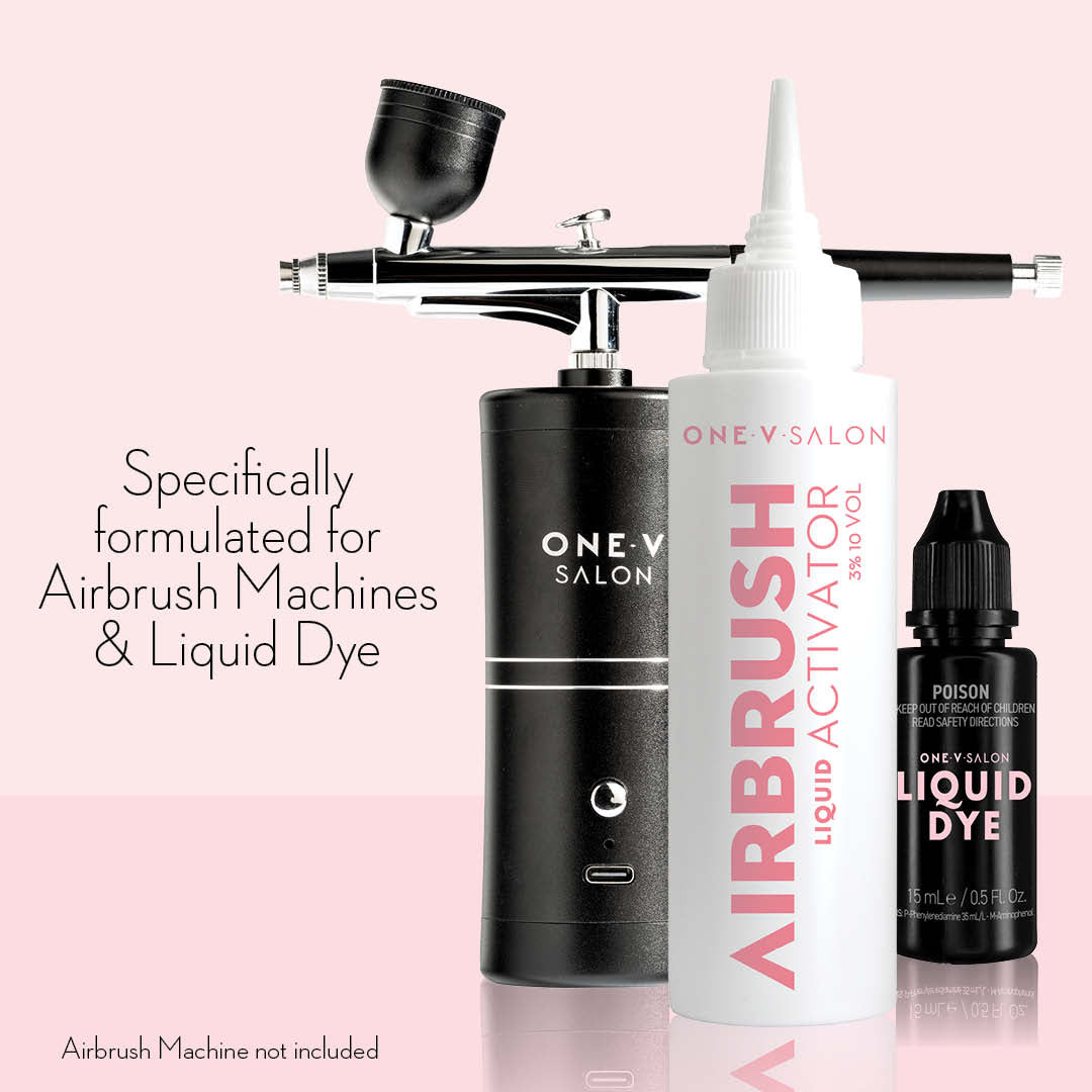 AIRBRUSH LIQUID ACTIVATOR 100ml + LIQUID DYE 15ml BUNDLE SAVER - One V Salon