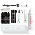 Brow Liquid Dye Complete Combo Kit & Airbrush Bundle Kit - One V Salon