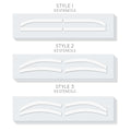BROW SHAPING STENCILS - 12 pieces - One V Salon