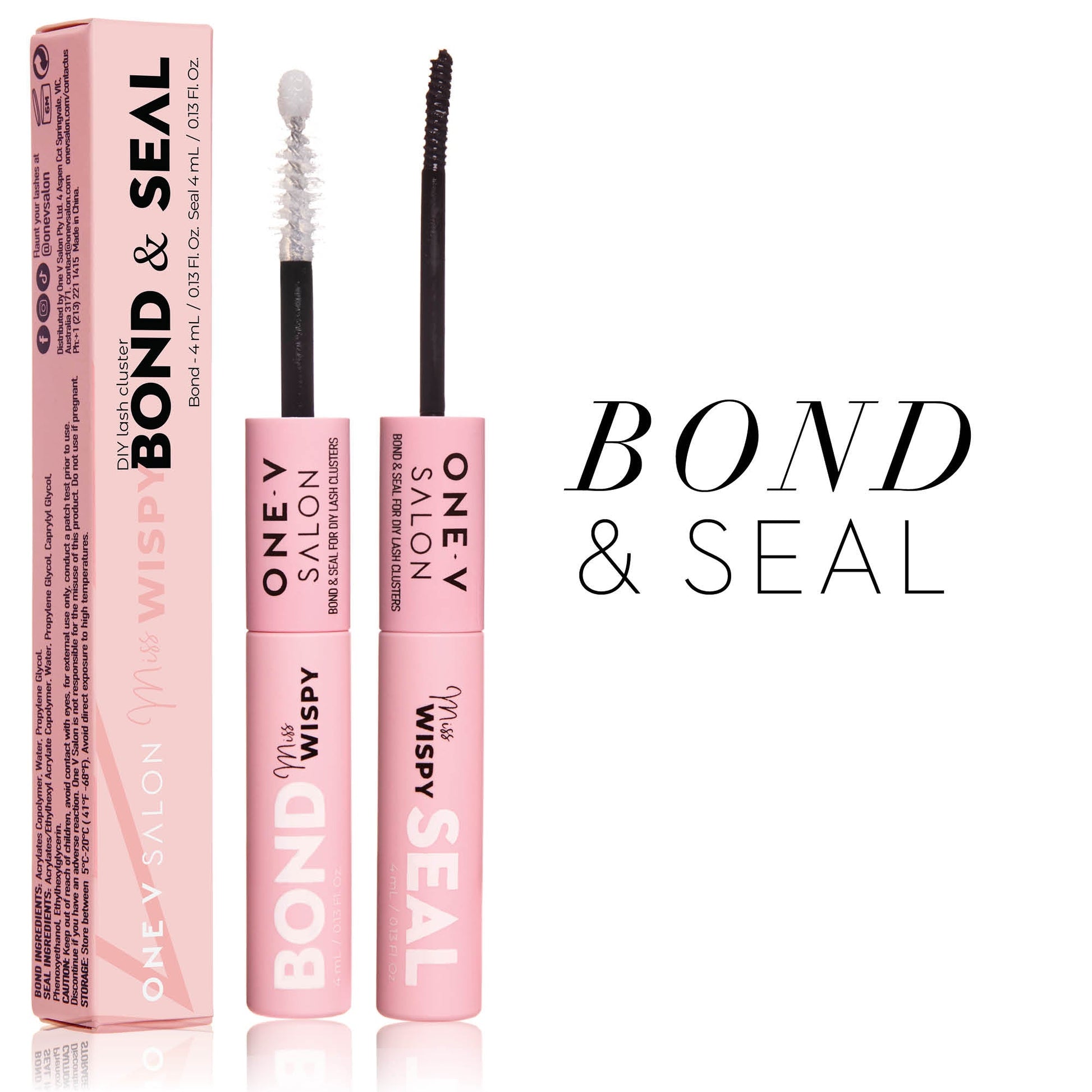 Miss Wispy Cluster Lashes - Bond & Seal . - One V Salon