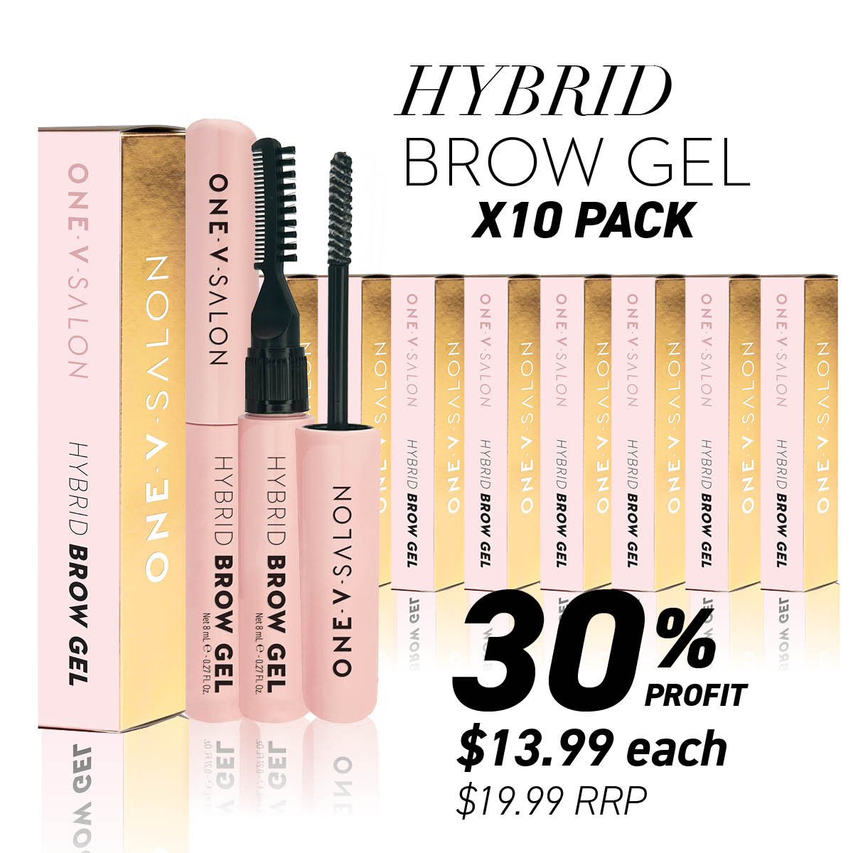 Hybrid Brow Gel - (Bundle Packs) - One V Salon