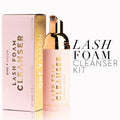 Lash Foam Cleanser Kit - Lash Cleanser + Lash Brush + Mascara Wand . - One V Salon