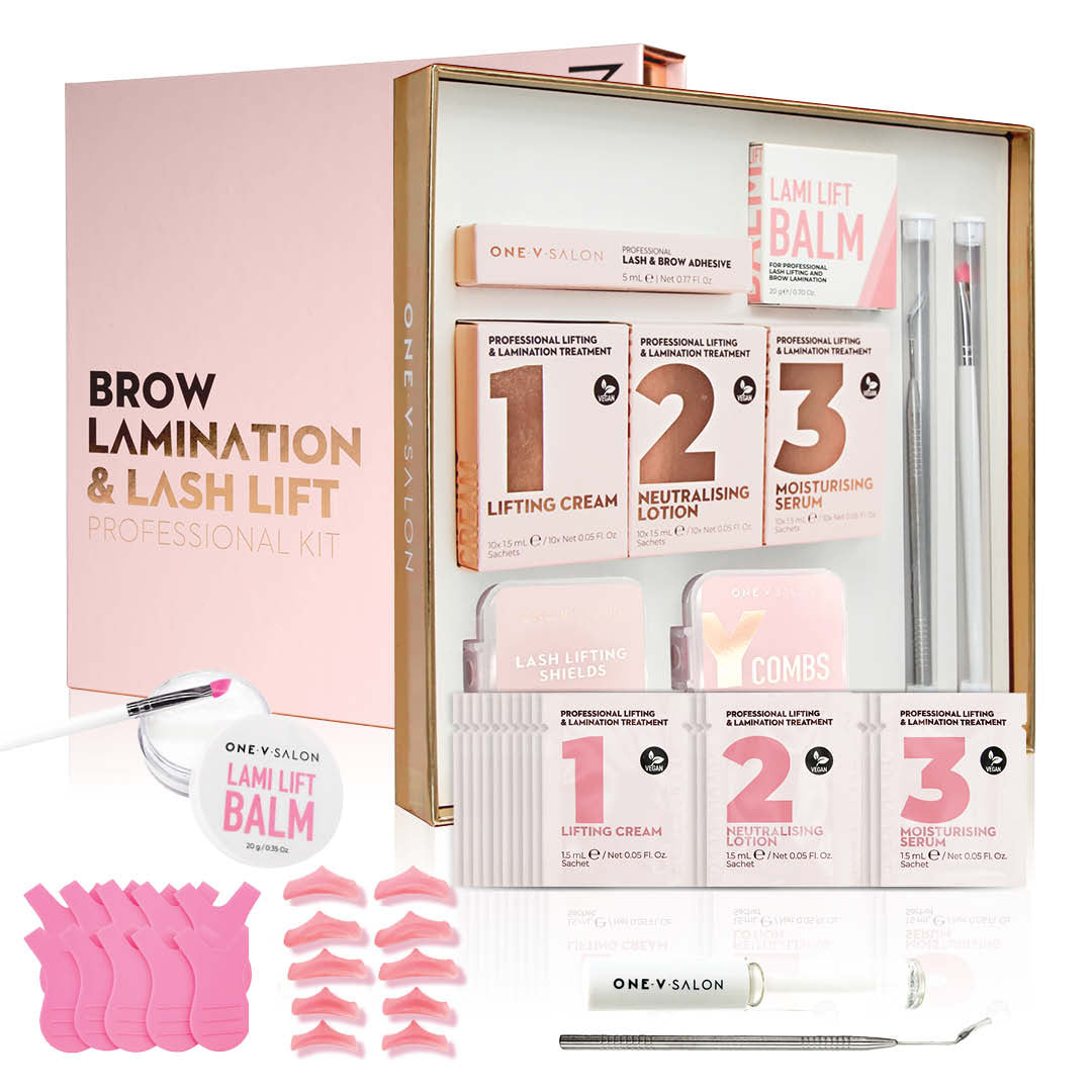 Brow Lamination & Lash Lift Professional Complete Combo Kit - One V Salon