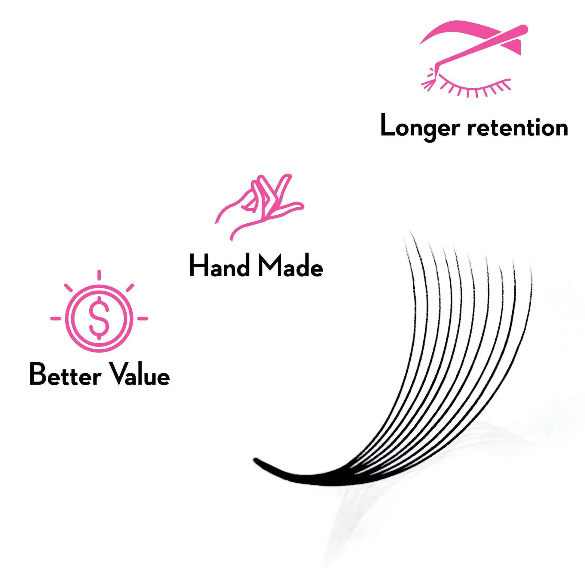 10D Pro-Point Ultimate - 500 loose Fans - One V Salon