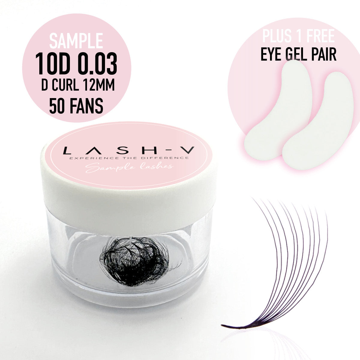 Sample Promade Lash Fans - 50 Loose Fans - One V Salon