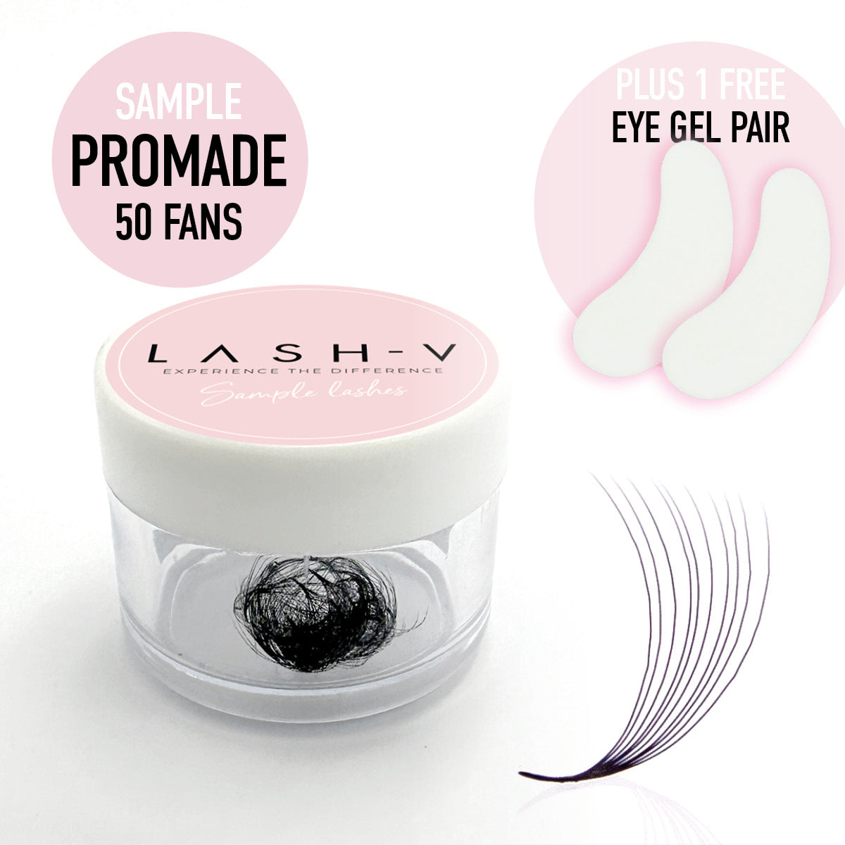Sample Promade Lash Fans - 50 Loose Fans - One V Salon