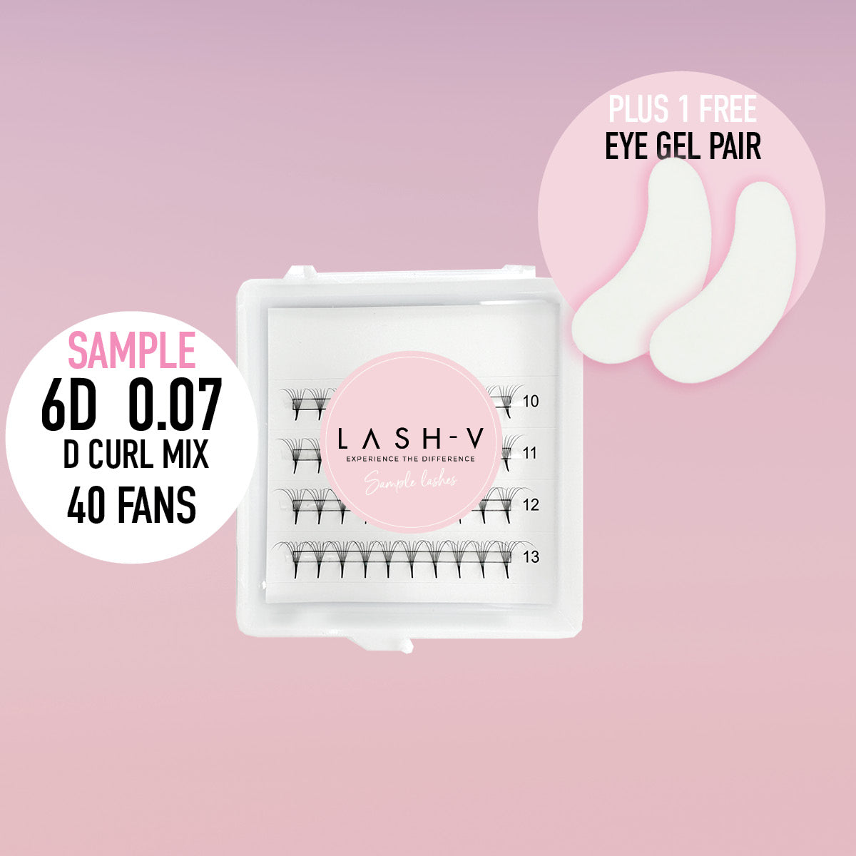 Sample Pro-Point Lash Fans - up to 48 Fans - One V Salon