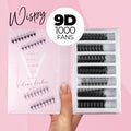 9D Promade Wispy Ultra-speed - 1000 Fans - One V Salon