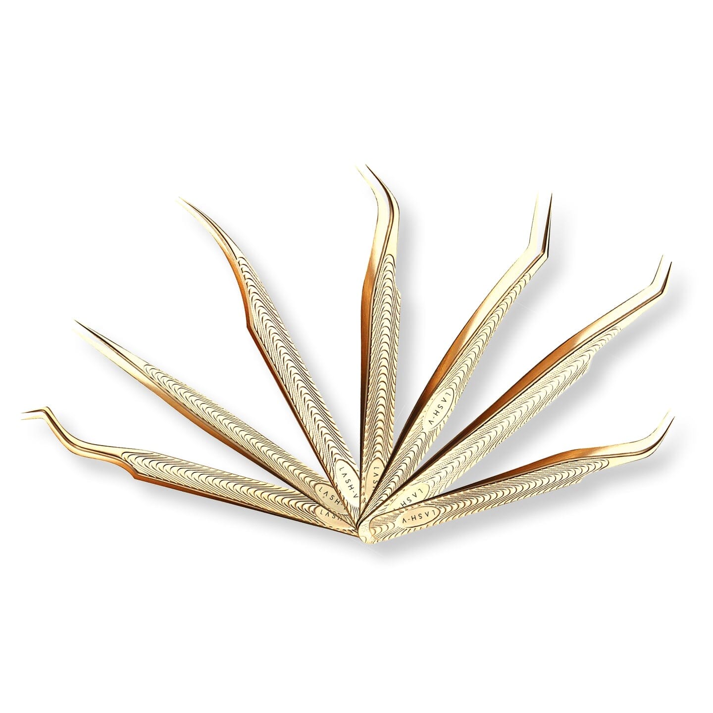Luxe Gold Tweezers - 7x Pack Combo - One V Salon