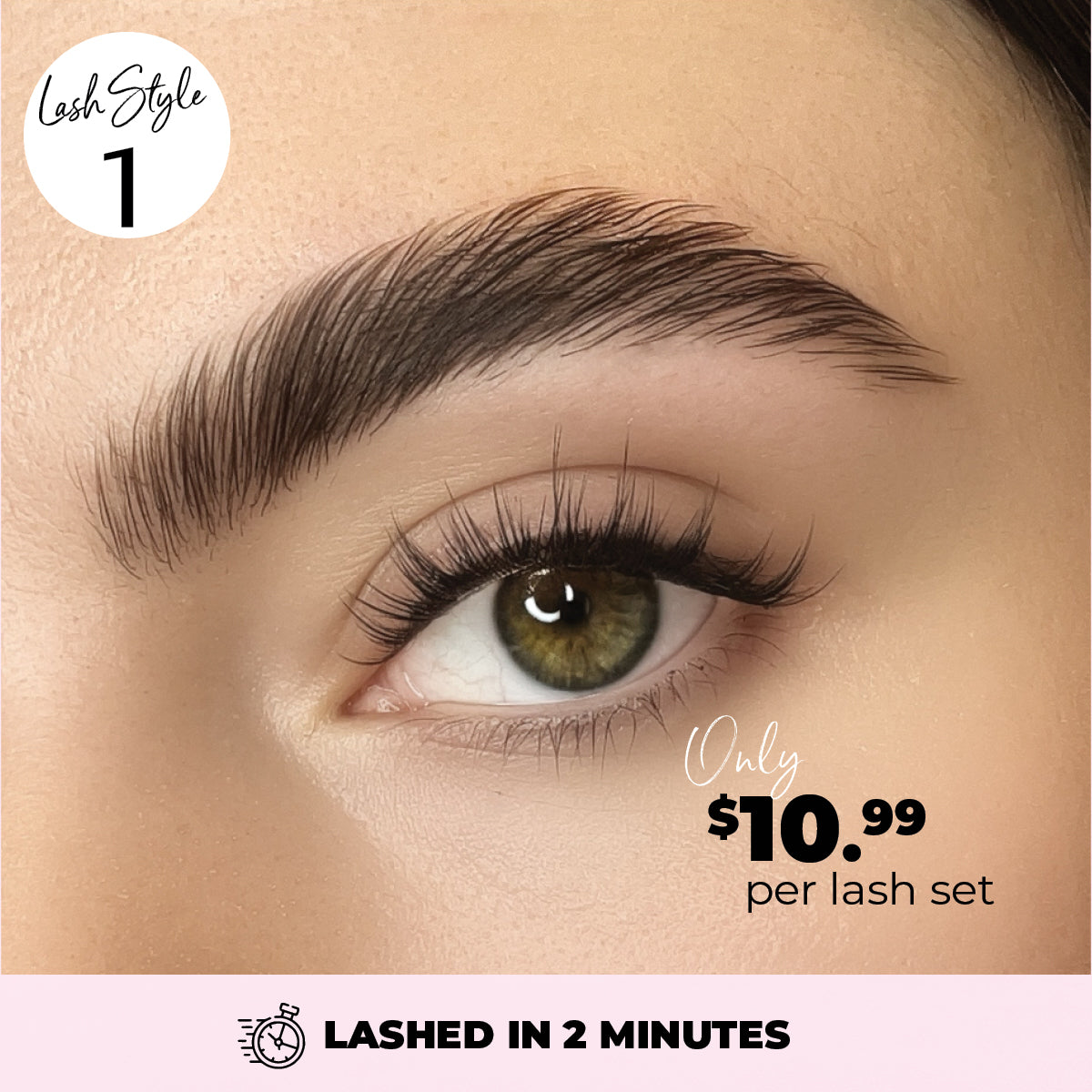 Miss Wispy Cluster Lashes - No Glue - 30 Clusters . - One V Salon
