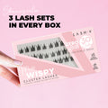Miss Wispy Cluster Lashes - No Glue - 30 Clusters . - One V Salon