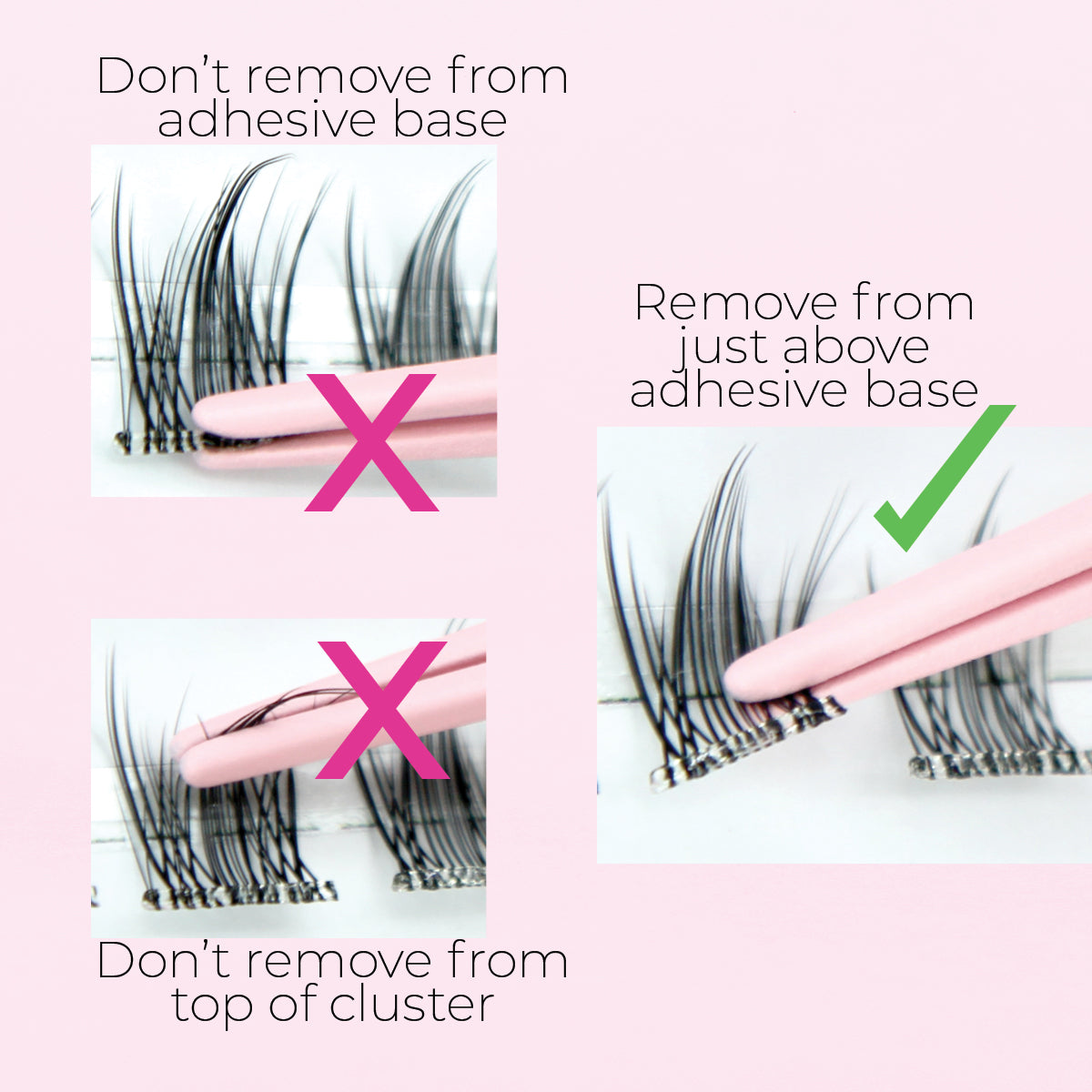 Miss Wispy Cluster Lashes - No Glue - 30 Clusters . - One V Salon