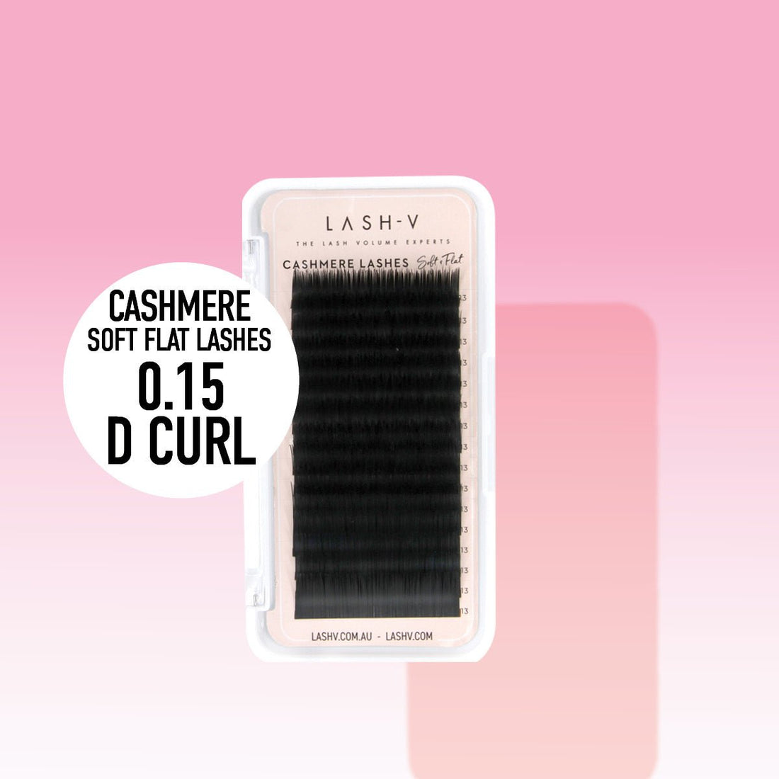 Cashmere Soft Flat Lashes - 0.15 - D Curl - One V Salon