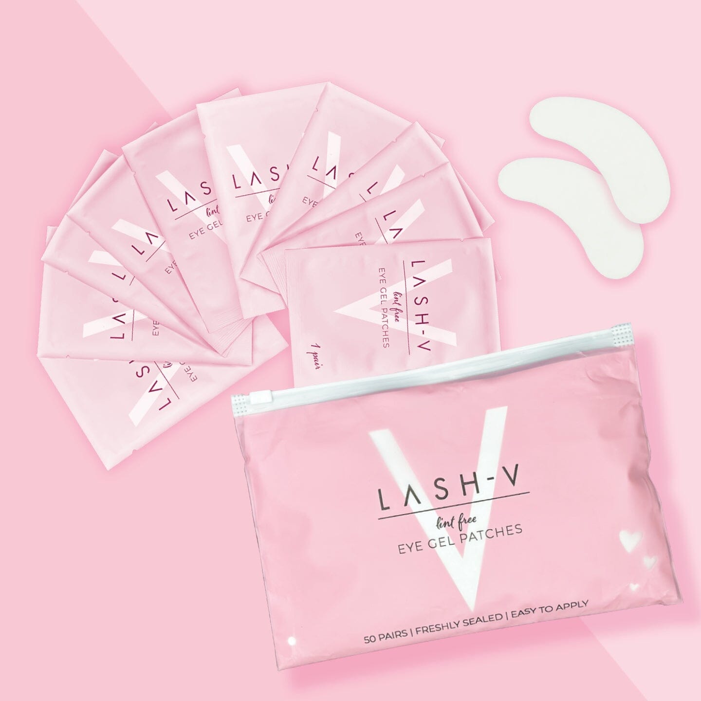 Eye Gel Pads - Lash Extension Supplies (50x pack/ 100x pack/ 150x pack) - One V Salon