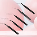 Titanium Eyelash Tweezers - 5x Pack Combo - One V Salon