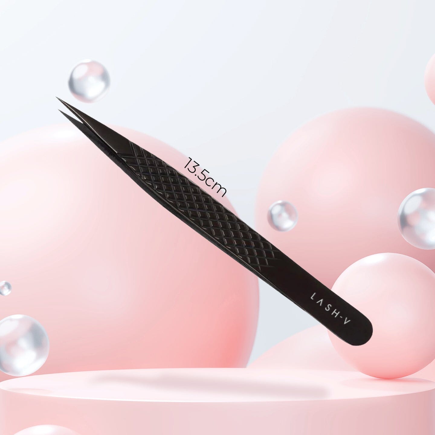 Titanium Eyelash Tweezers - Straight #3 - One V Salon