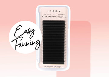 EASY FANNING MATTE FINISH LASHES - ONE V SALON PRO