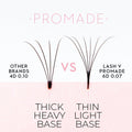 10D Promade Fans NEW XXL Tray 500 - Premade Volume Fans - One V Salon