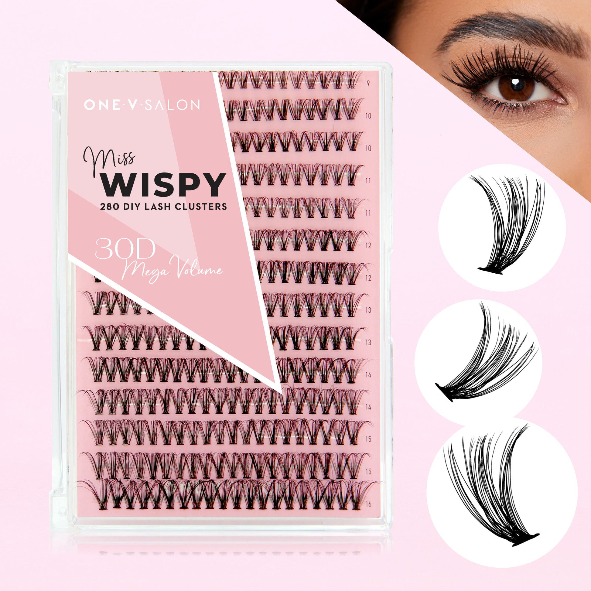 30D Mega Volume - 280 DIY Cluster Lashes (Bundle Pack) - One V Salon