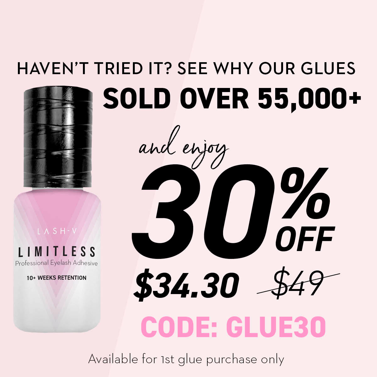 LIMITLESS Eyelash Adhesive - One V Salon