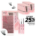 DIY Lash Cluster Combo Kits - 40D (Bundle Pack) - One V Salon