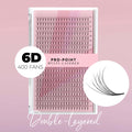 6D Pro-Point Double Layered Fans - 400 Fans - 0.05 - One V Salon