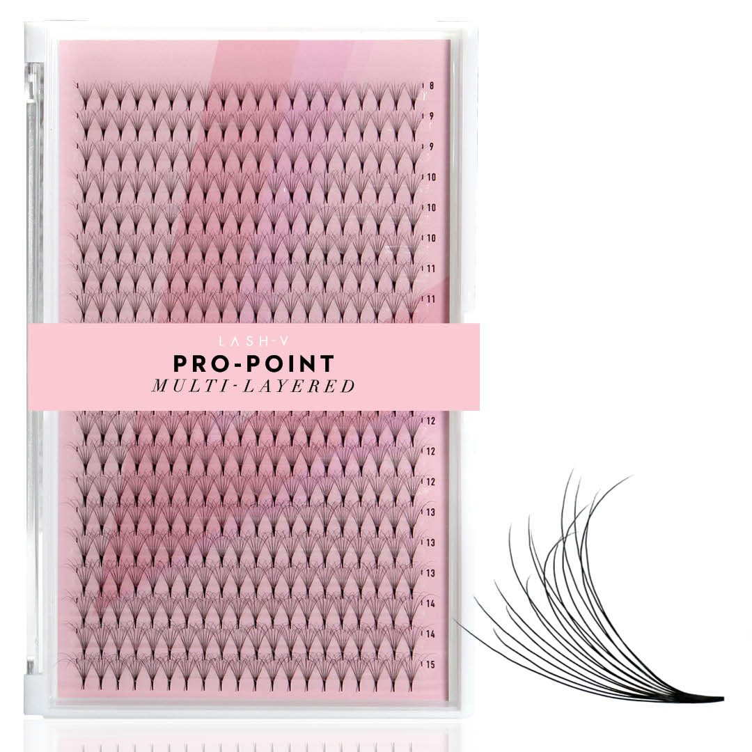8D Pro-Point Double Layered Fans - 400 Fans - 0.05 - One V Salon