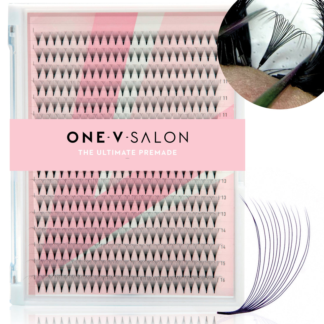 14D Pro Point Ultimate Premade Mixed - 384 Fans - One V Salon