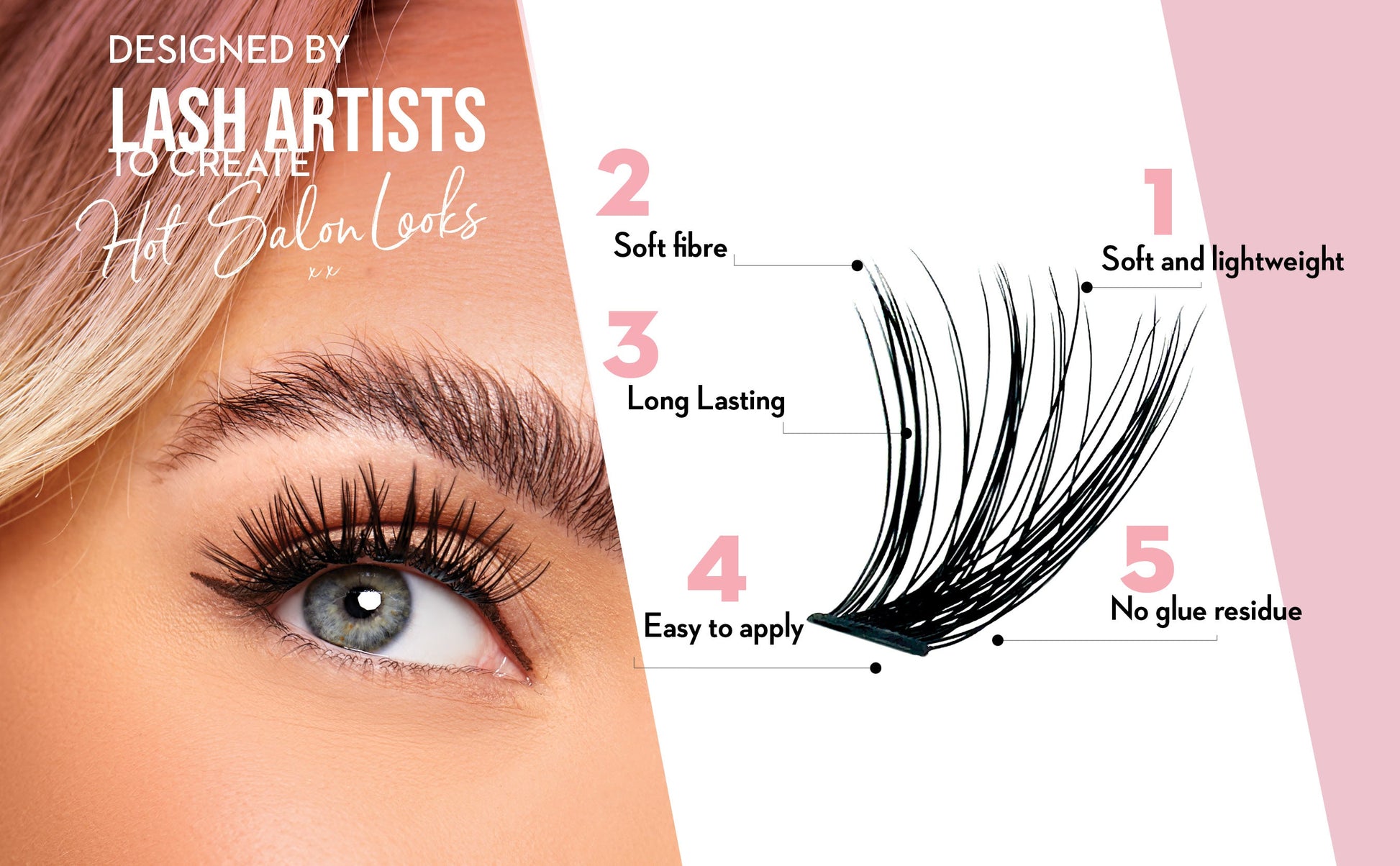 DIY Lash Cluster Combo Kits - 40D - One V Salon