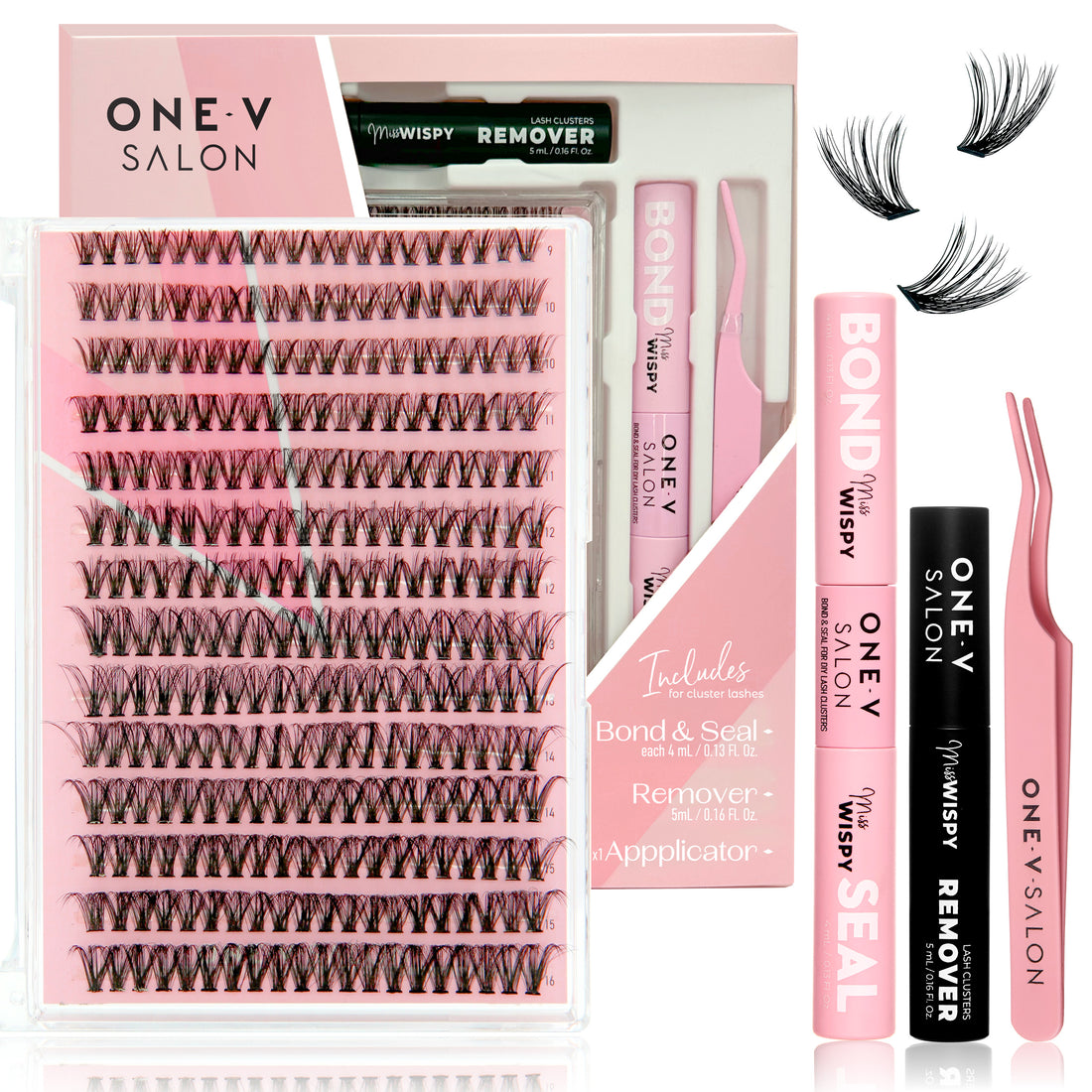 DIY Lash Cluster Complete Kits - 40D - One V Salon