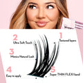 DIY Lash Cluster Combo Kit - Glam Wisp - One V Salon