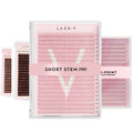 Brown Lashes Saver Bundle - x4 Trays - Matte Dark/Short Stem/Pro-point - One V Salon